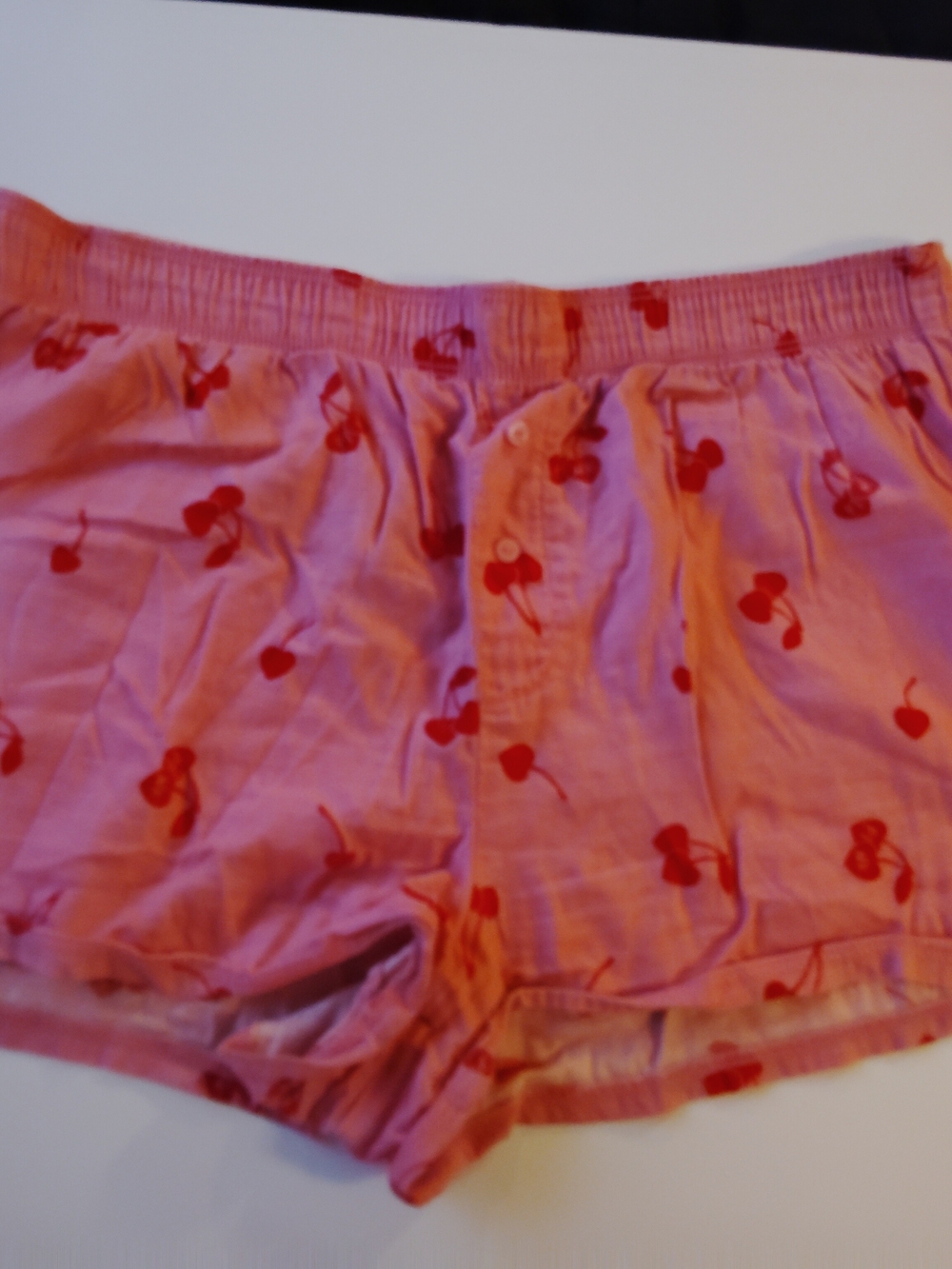 PINK Victoria's Secret Pink Cherry-Print Cotton Lounge Shorts